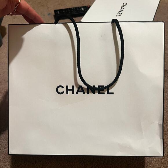 Chanel White Empty Cologne Box and Bag - Picture 6 of 8